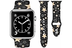 Vozehui Pasek kompatybilny z paskiem Apple Watch 38 mm, 40 mm, 41 mm, dla kobiet i mężczyzn, miękki silikonowy zamiennik paska do zegarka iWatch serii SE 7, 6, 5, 4, 3, 2, 1