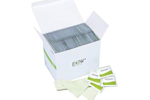 EOTW Salviette Schermo Confezionate Singolarmente, Salviettine Detergenti Per Computer, Monitor, Smartphone, TV, Occhiali, Specchio, Bustina Singola 5 x 6 cm (240 Pezzi)