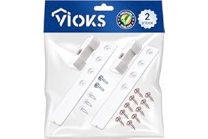 vioks Kit de montaje de puerta para puerta de bisagra y carril deslizante Frigorífico y Congelador, compatible con Liebherr 9086322