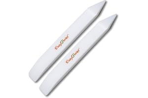 CrafTreat Teflon Falzbein Bastelwerkzeug für Buchbinden, Origami & Scrapbooking - 2er-Pack | Teflon Falzbein für Papier, Leder & Schneider - Bürobedarf