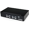 StarTech.com 4 Port Professional VGA USB KVM Switch with Hub - 1U Rack ...