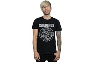 Absolute Cult Ramones Men's Distressed Seal T-Shirt