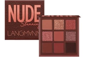 Lucoss 9 Couleurs Palette Fard À Paupière Maquillage Yeux - Shimmer Matte Ultra Pigmenté Ombre A Paupière Pallette Fards à Paupière Waterproof Durable Fumé Maquillage de couleurs Palette