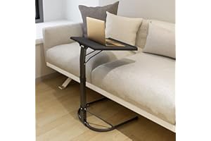 ‎NICEME NICEME Faltbarer Laptoptisch Beistelltisch Laptoptisch Höhenverstellbar Neigungsverstellbar Leicht Tragbar für Bett Sofa Outdoor Farbe:Schwarz, Größe:43x43cm