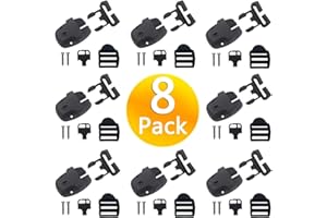 Hsthe Sea 8 Set SPA Hot Tub Cover Clips Reemplazar pestillos Clip Lock con Llaves y hardwares, Negro