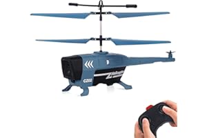 Berry President hélicoptère télécommande pour Enfants, helicoptere RC avec Fonction d'évitement d'obstacles par Induction, électrique Flybotic Jouet pour Les garçons et Les Adultes (Bleu)