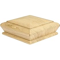 Hemlock Flat Half Newel Cap Rebated To Fit A 82mm Half Newel Post