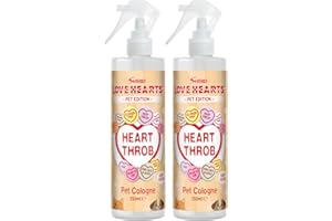 Swizzels Love Hearts Pet Cologne 2 x 250 ml, Baby Powder Fragrance, Allergeen Free, For Cats and Dogs