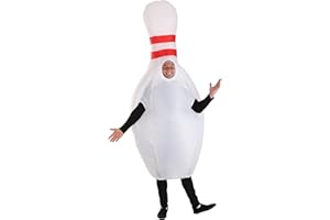 FUN COSTUMES Adult Inflatable Bowling Pin Fancy Dress Costume