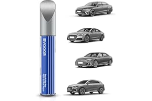 EVOOOR (LZ7G/L5) Florett Silver Metallic retouche de peinture automobile pour Audi, Réparation des rayures pour voiture, Solution rapide & facile pour la réparation