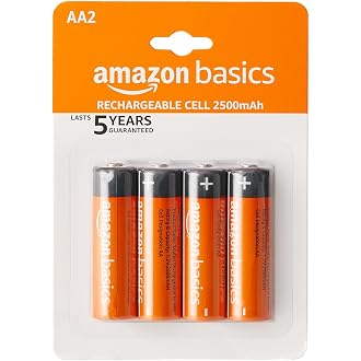 Amazon Basics AA Rechargeable Batteries | 2500 mAh with...