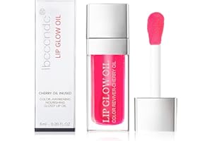 AOOWU Lip Oil, 6ml Lip Gloss para Labios Más Suaves y Duraderos, Lip Glow Oil para Voluminizador Labios Aumentar, Brillo de Labios Voluminizador para Brillante Hidratante, Elimina Arrugas