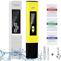 WARMTUYO PH Messgerät TDS EC Tester, Temperatur Messgerät 4 in 1 Wasserqualität Tester(ATC) für Trinkwasser, Schwimmbad…