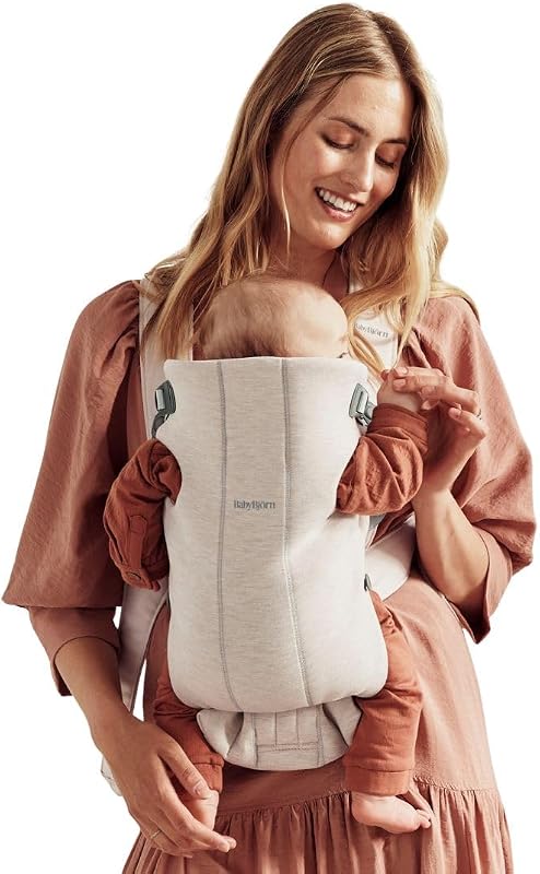 BabyBjörn Baby Carrier Mini, 3D Jersey, Light Beige