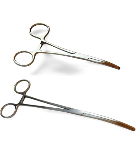 Gebogene Pinzette - 15,5 Cm - Mit Innenzahnung - Rostfreier Edelstahl