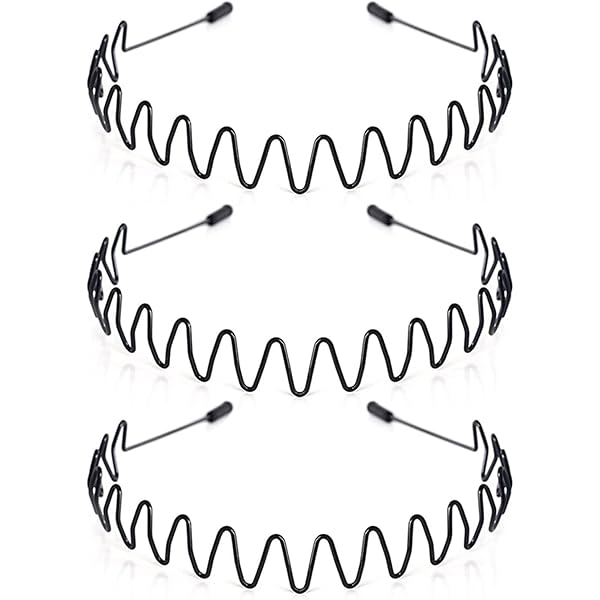 VALICLUD Haarreifen 4er Set - Wellenförmige Metal Headbands