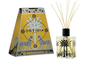 Ortigia Wood Aroma Diffuser - Made in Italy, 200 ml, Clear, Orange Scent
