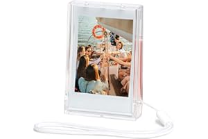 Aisnyho Picture Holder Storage Case for Fujifilm Instax Mini Film,3 inch Photo Pouch Instant Camera Film Accessories for Fujifilm Instax Mini EVO/40/90/12/11/9/8/7/7+/7s ect (Transparent, 1PC)