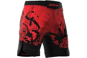 SMMASH Wotore Gorilla Deporte Profesionalmente Ultraligero Pantalones Cortos MMA para Hombre, Shorts MMA, BJJ, Grappling, Krav Maga, Material Transpirable y Antibacteriano