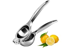 TravLand Spremiagrumi Manuale, Anti-Caustico Spremi Lime, Spremi Agrumi Manuale in Acciaio, Spremi Limone, Spremi Agrumi, Diametro 7 cm, Spremi Limone per Cucina, Bar, Ristorante, Sicuro e Durevole