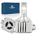 D-Lumina D1S D1R LED Headlight Bulbs,6000K White 2×35W 10000LM Bright LED Conversion Kits,High Low Beam Plug and Play to Original D1S HID Replace,2 Pack