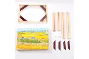 Bulevisiter Châssis en bois pour peinture par numéros sur toile, kit de cadre à faire soi-même, pour encadrer des œuvres d'art et des impressions (40 x 50 cm)