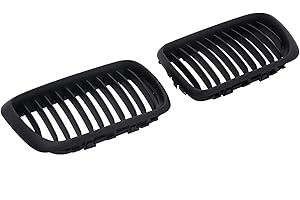 GOINGFAST Parrillas Riñones Sport Negro Mate Compatibles con BMW E36 Serie 3 96-99 Facelift LCI
