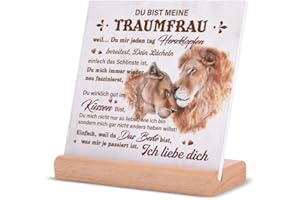 Juratar ValentinstagGeschenk für Sie, Ich Liebe Dich Geschenke für Frauen, Geschenk für Ehefrau- Holzschilder Heimat Dekoration Hochzeitstag Jahrestag Geschenk für Sie