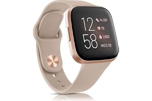Oumida Kompatibel med Fitbit Versa 2 armband/Fitbit Versa armband för kvinnor och män, silikonarmband klassisk sport ersättning klockarmband för Fitbit Versa 2/Fitbit Versa/Versa Lite