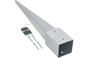 KOTARBAU® Supporto per Pali Quadrati 100 x 100 x 750 per Travi in Legno Presa di Terra Manicotto da Terra di Ancoraggio Pali Staffa Palo per Recinzioni Fissaggio Pali Legno