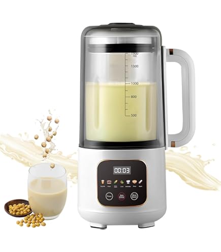 Machine à Lait Végétaux, 1.65 L Machine à Lait De Noix Automatique Avec