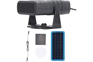 Gacqpli Chauffages pour poulailler à panneau solaire, chauffage pour maison de chat à panneau solaire, Chauffe-volaille d'hiver 30 W, Désembueur de pare-brise, chauffage de voiture portable pour le