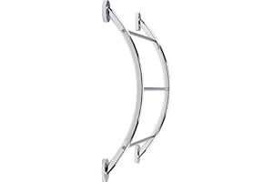 Croydex Britannia Flexi-Fix Chrome Plated Curved Towel Rack, 13.5 x 51 x 57.2 cm