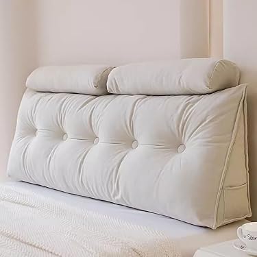 JORTUIO Zylindrisches Nackenkissen 100x20cm - Samt Kissenrolle Für Rücken & Nacken