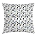Produktbild Zcfhike Kopfkissenbezüge Japanese White Eye Bird Throw Pillow Covers for Bed and Couch 18" x 18" inch (45x45 cm) Birthday Gift