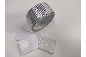 Scudo Termico Adesivo 50mm (spessore 3mm) 2 METRI, Ignifugo e Riflettente Aerospaziale by Balconi Performance