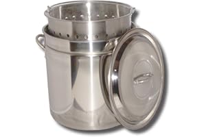 King Kooker kk44sr Steile Edelstahl Topf, 44-Quart