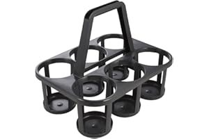 keeeper Porte-Bouteilles, Transport jusqu'à 6 Bouteilles, Plastique Robuste (PP), 34 x 26 x 28 cm, Graphite