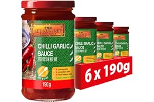 Lee Kum Kee Chilli Garlic Sauce, Vegan, 190 g (Pack of 6)
