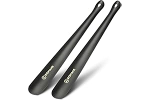 ZOMAKE Calzador Largo Acero Inoxidable - Calzador de Zapatos Mango Largos 42 cm Calzador Metal para Hombre Mujere Personas Mayores Grande Calzadores Metalicos para Botas