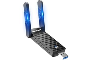NEWFAST 1800Mbps Chiavetta WiFi per PC Fisso Antenna WiFi USB 3.0 Dual Band 2.4G/5.8G Adattatore WiFi 6 Alto Guadagno, AX1800 Wirelesss USB Wifi Dongle, OFDMA, MU-MIMO, WPA3, Supporta Windows 10/11