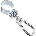 Connex Swing hook - with cuff & snap hook - Ø 50 mm - 350 kg load capacity - 2 pieces - galvanised/cuff hook/ scaffolding hook/ air swing hook/ Gautsche/DY270812, silver