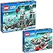 Produktbild Lego City 2er Set 60129 60130 Polizei-Patrouillen-Boot + Polizeiquartier auf der Gefängnisinsel
