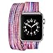 Produktbild Armband für Apple Watch 42mm,PU Leder Ersatzband mit Edelstahl Gürtelschnalle Leder Uhrenarmband für Apple Watch 42mm Series 1/2/3 (B) (8)