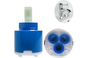 NODCOWS Cartuccia in Ceramica, Cartuccia Rubinetto Miscelatore 35mm, Valvola di Ricambio in Ceramica per Rubinetto Della Cucina adatto per Rubinetto da Cucina e Lavabo, Blu