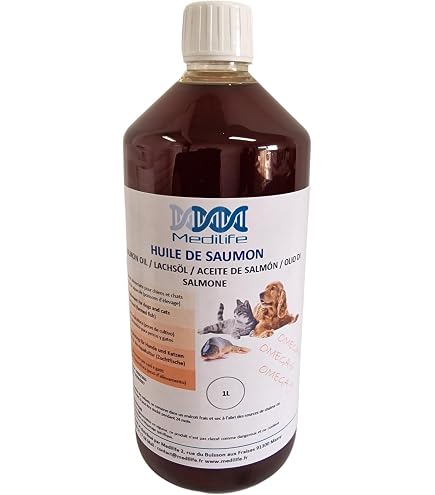 Huile De Foie De Morue Et Saumon Pour Chien – Riche En Oméga 3 Et 6, 500 Ml : Pour Articulations, Pelage, Immunité Et Vitalité