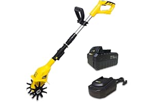 kukumax 20V 4Ah Motozappa, Senza Fili, Batteria al Litio, profondità Massima: 17 cm, Larghezza Massima: 10 cm