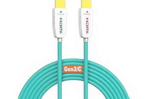 RUIPRO Kabel światłowodowy HDMI 8K 12 m HDMI 2.1 48 Gbps 8 K@60 Hz 4 K@120 Hz Dynamiczny HDR/eARC/HDCP 2.2 / 3D Slim elastyczny do HDTV/projektora/kina domowego, TV Box/Gaming Box