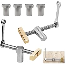 Morsetto regolabile MFT da banco per cani, per la lavorazione del legno, con clip di posizionamento fai da te e morsetti rapidi per fori per cani da 19 mm/20 mm (20 mm
