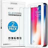 [2 Stück] OMOTON Panzerglas Schutzfolie für iPhone XS/iPhone X/ iPhone 11 Pro, iPhone XS / iPhone X Panzerglasfolie mit Positionierhilfe,9H Härte, Anti-Kratzen, Anti-Öl, Anti-Bläschen,[5.8 zoll]